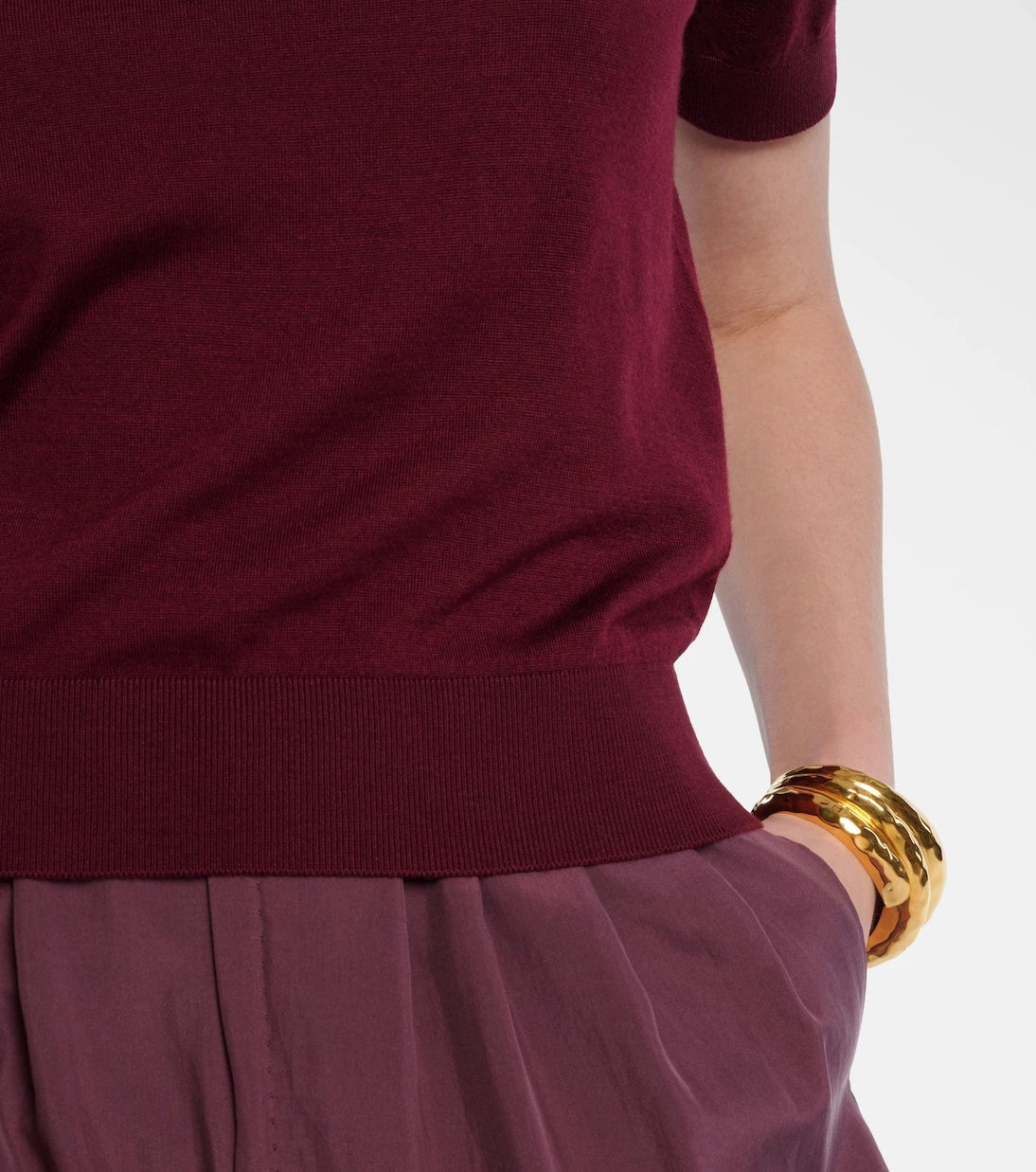 Saint Laurent - Wool, cashmere, and silk sweater