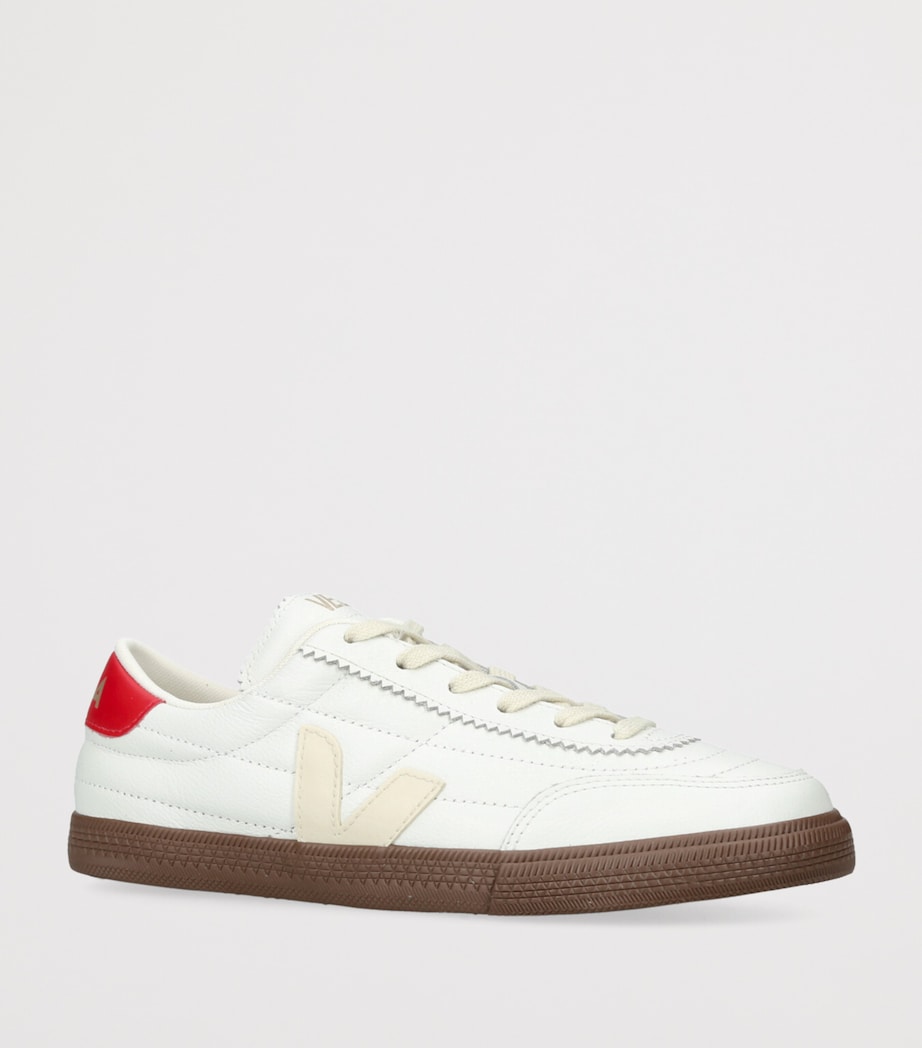 Veja Red Leather Panenka Sneakers