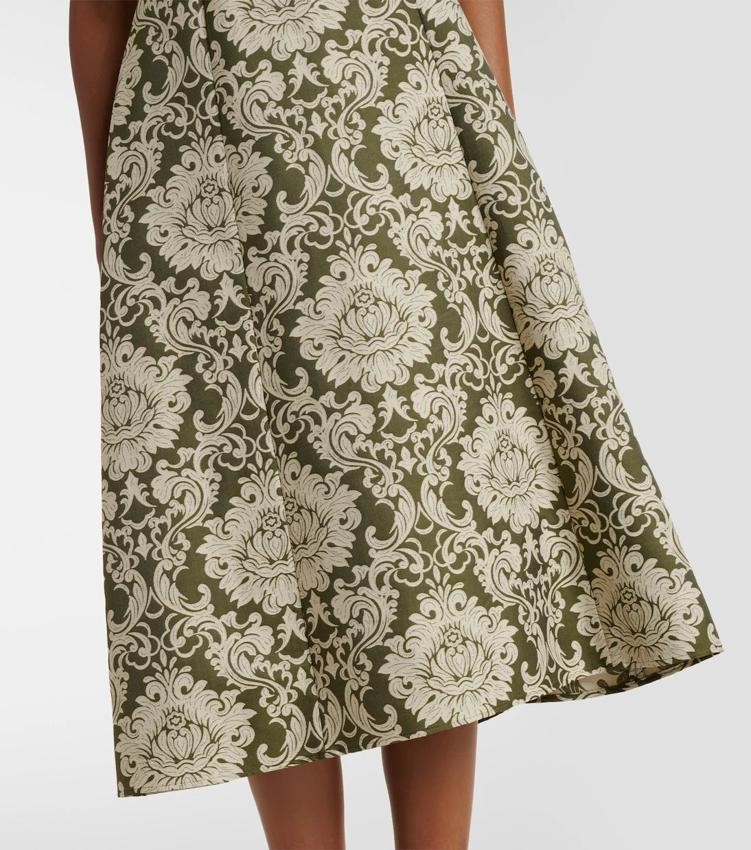 'S Max Mara - Embellished cotton-blend jacquard midi dress