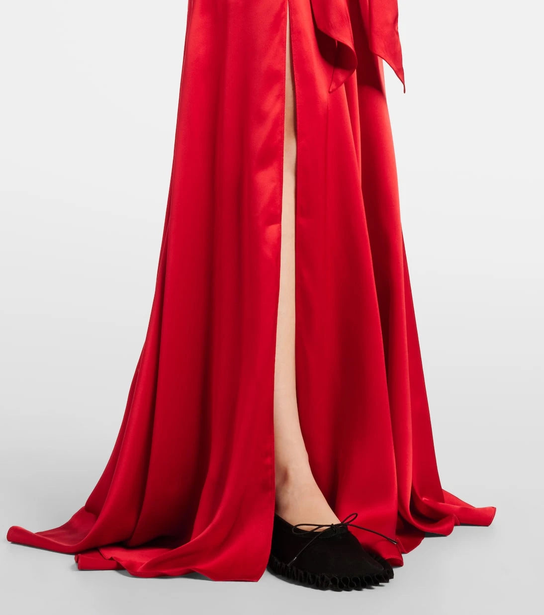 Simone Rocha - Bow-detail open-back silk satin gown