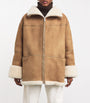 Toteme Beige Shearling Signature Jacket