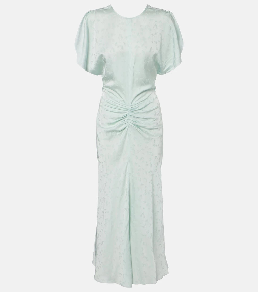 Victoria Beckham - Gathered jacquard midi dress