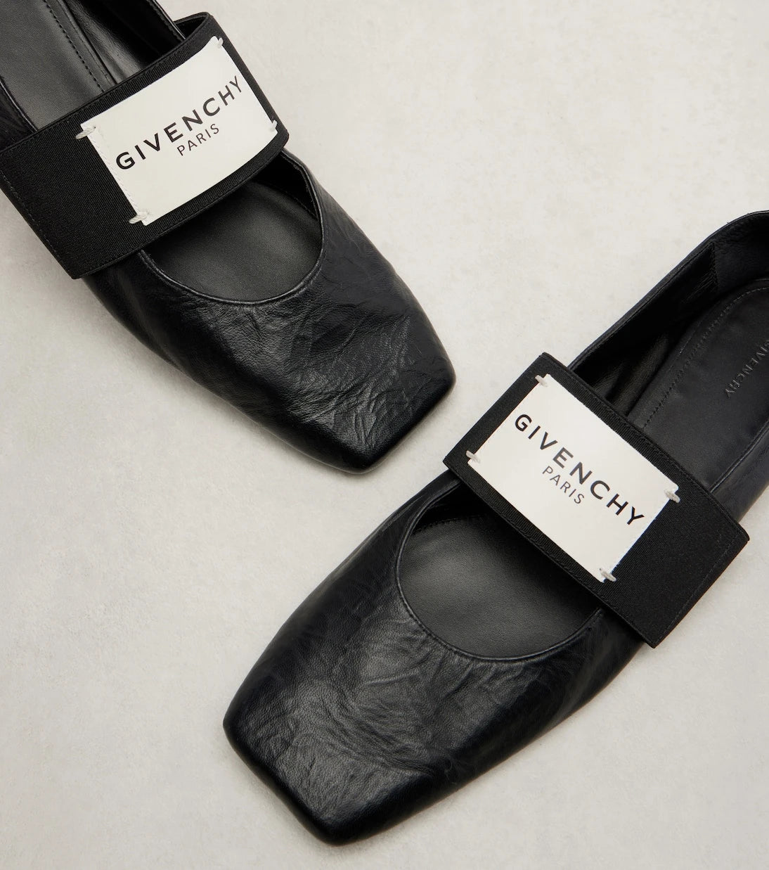 Givenchy - Sliced Square leather ballet flats