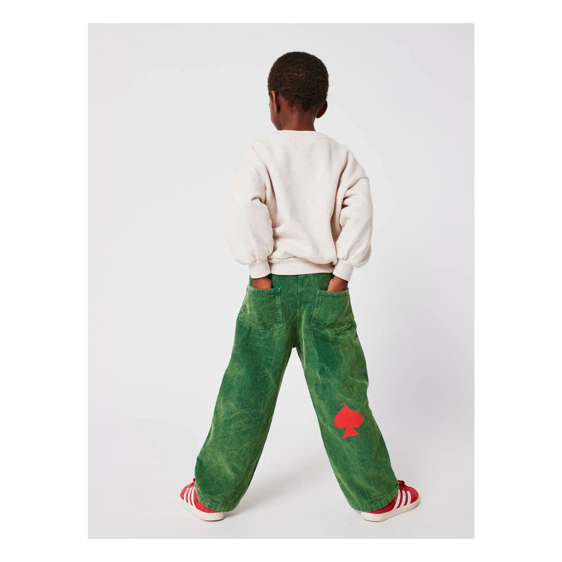 Bobo Choses - Chess Sweat Organic Cotton | Heather beige