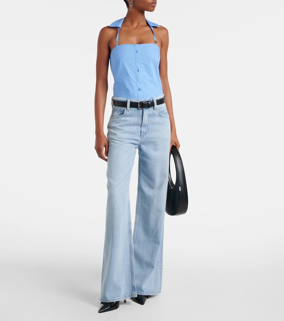 Coperni - Halterneck cotton top