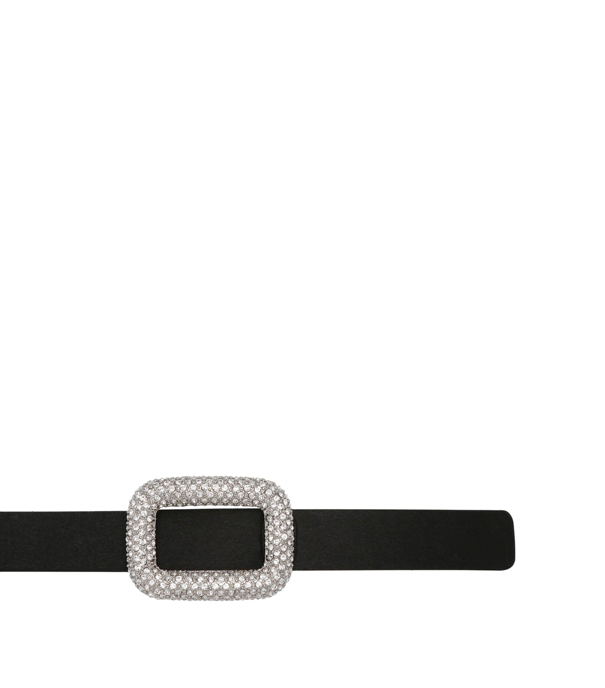 Black Satin Viv Choc Strass Belt