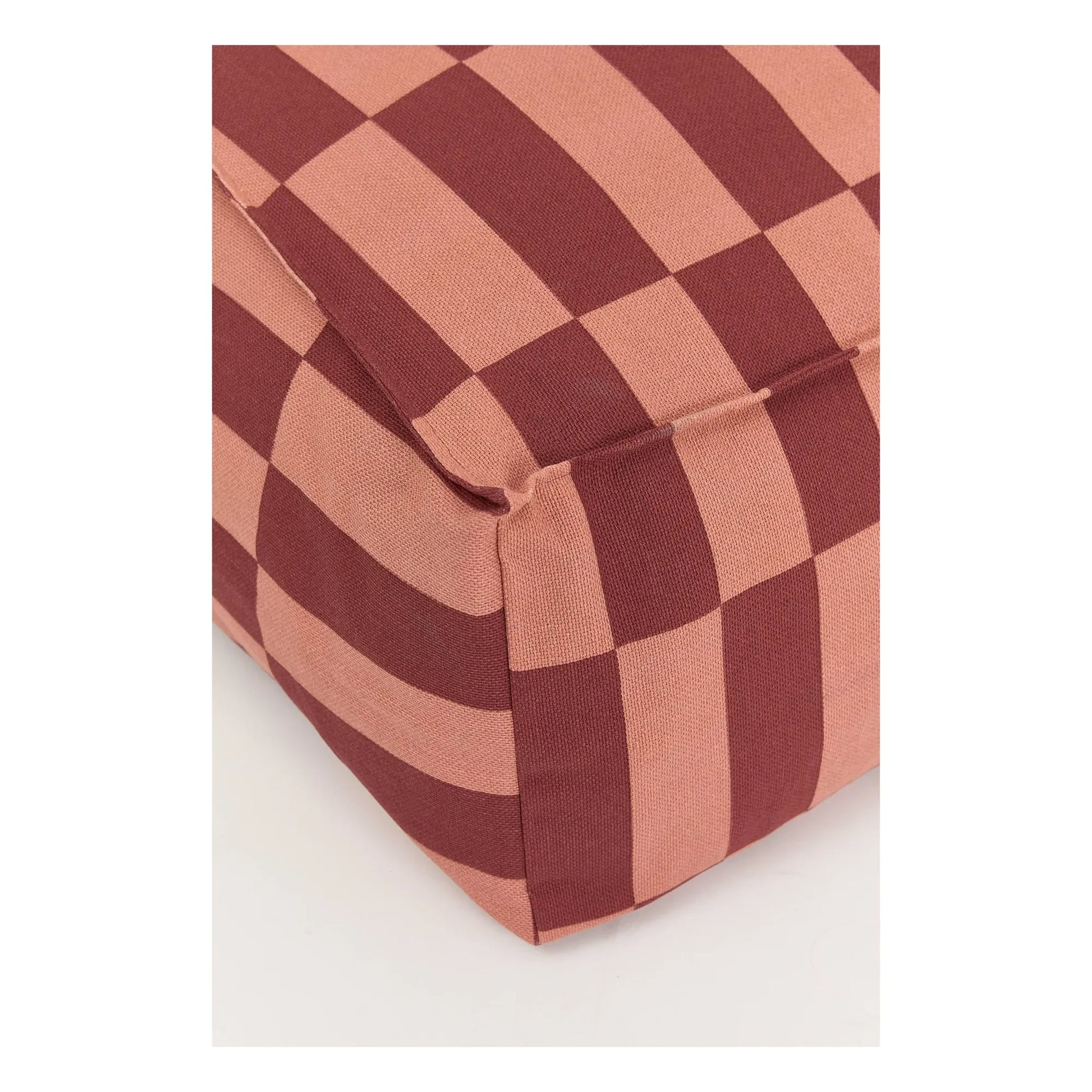 Nobodinoz - Vibes Tiles long pouffe | Red