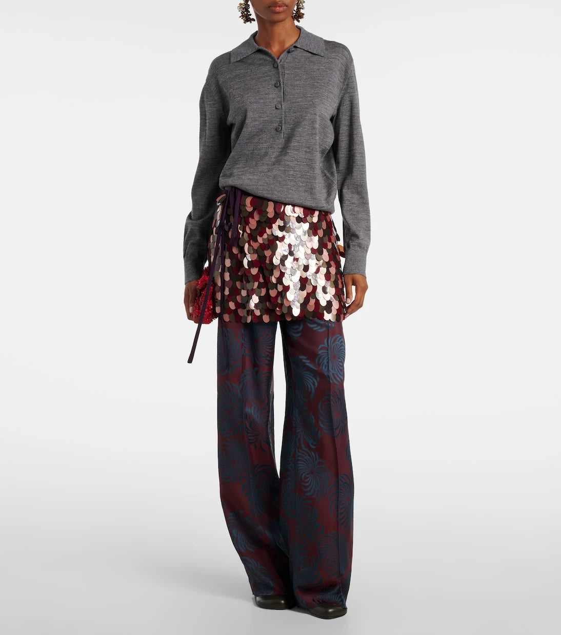 Dries Van Noten - Wool polo sweater