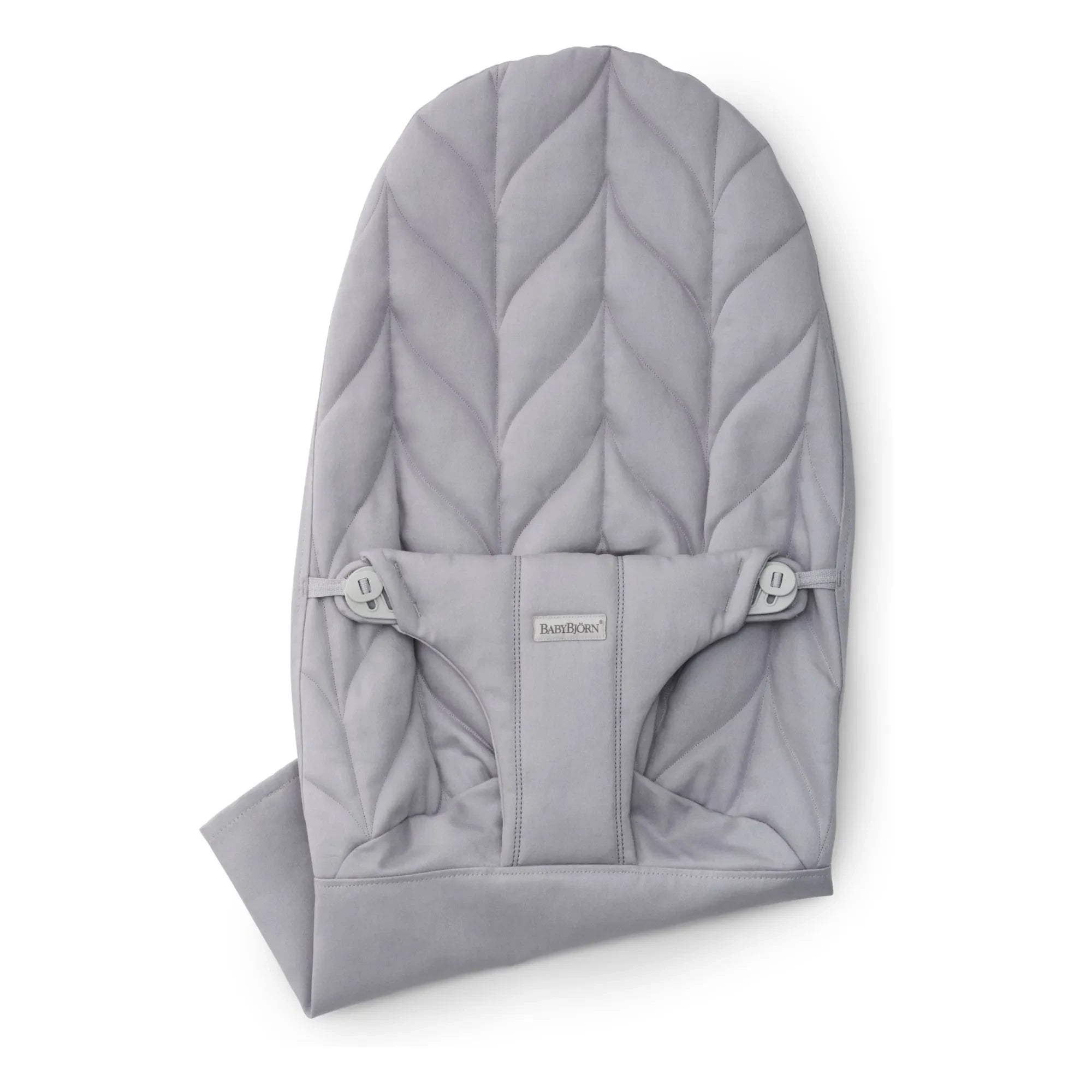 BabyBjörn - Bliss deckchair cover in Pétale quilted cotton | Light grey