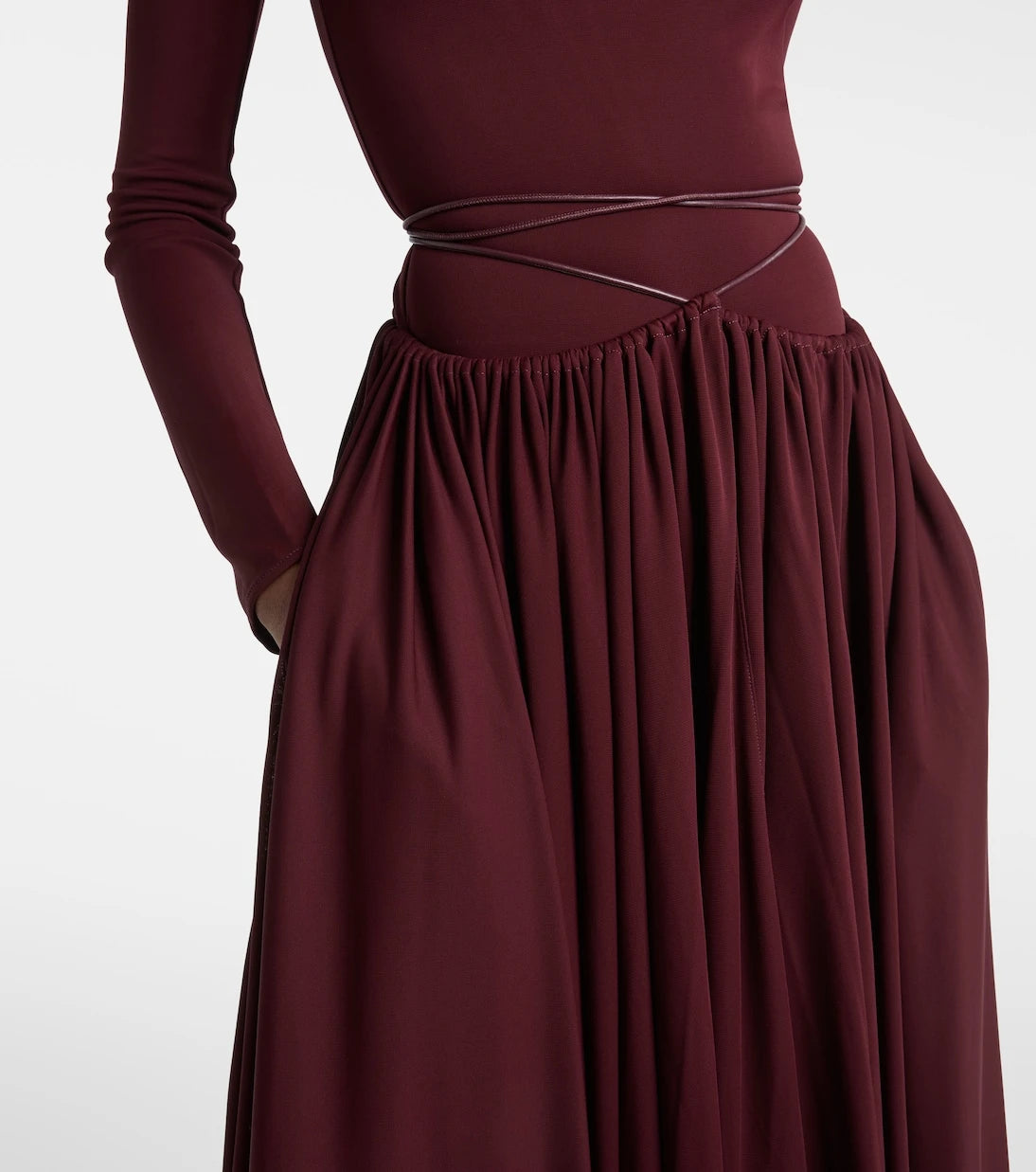 Alaïa - Gathered midi dress