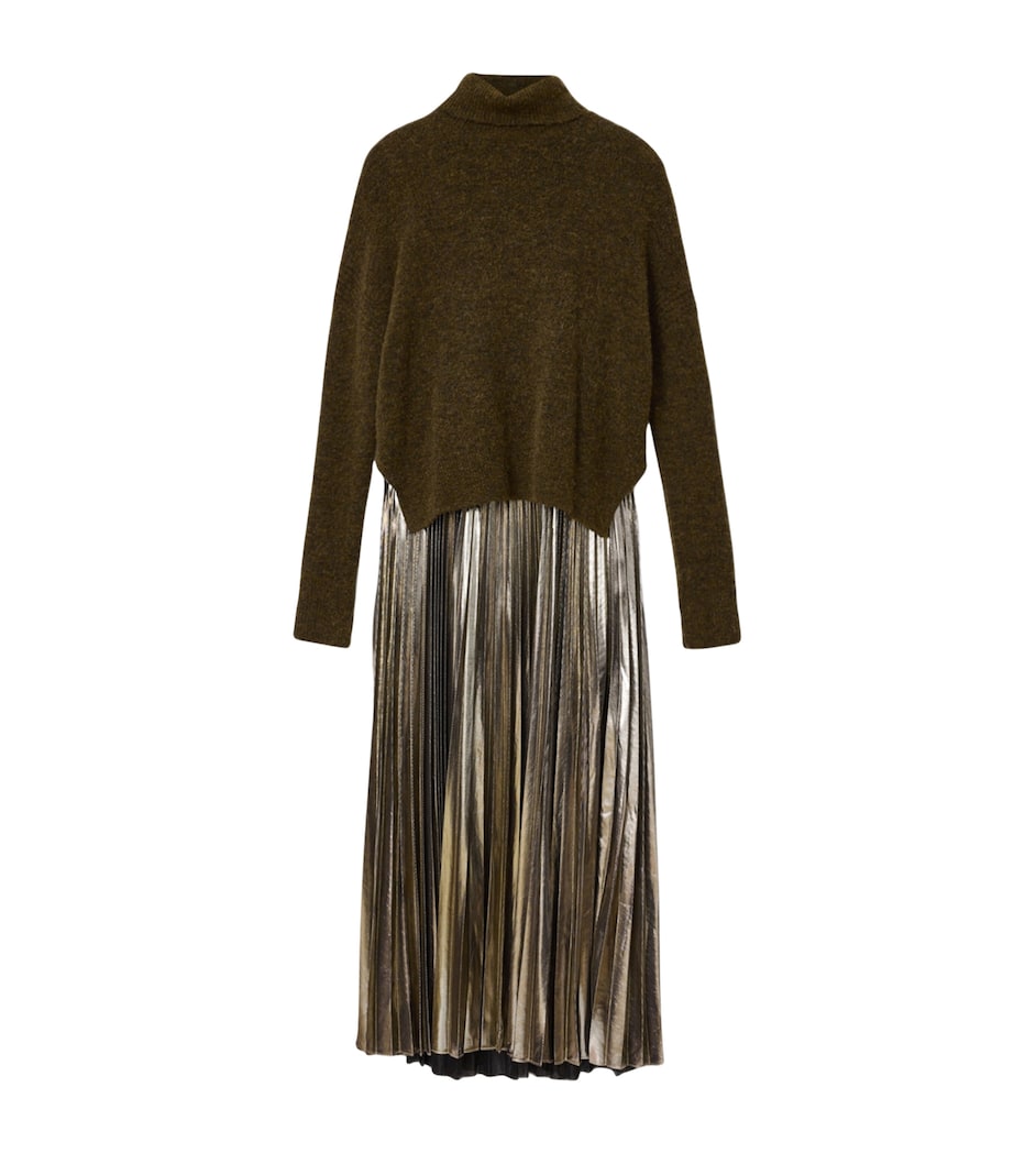 Spark Sweater and Maxi Dress Set BRONZE BROWN