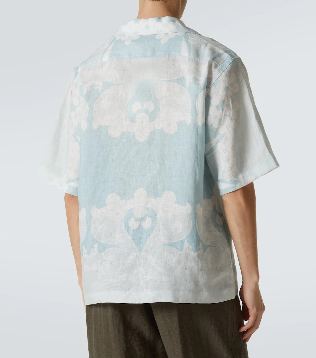 Commas - Paradise Floral linen bowling shirt