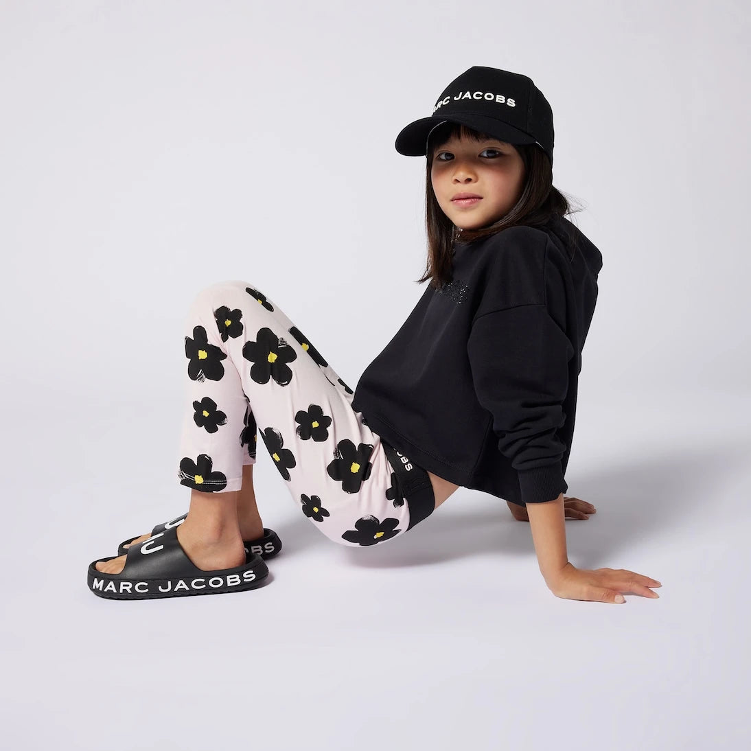 Marc Jacobs Kids - Floral cotton-blend leggings
