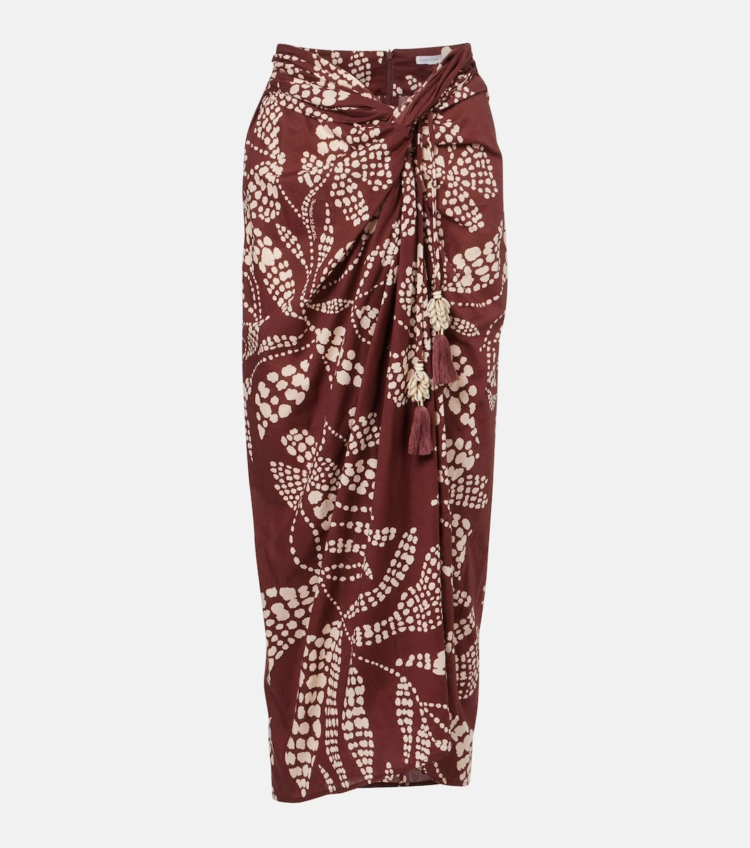 Poupette St Barth - Uma printed cotton midi skirt