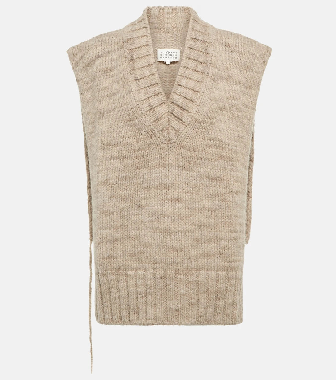 Maison Margiela - Alpaca, cotton, and wool sweater vest