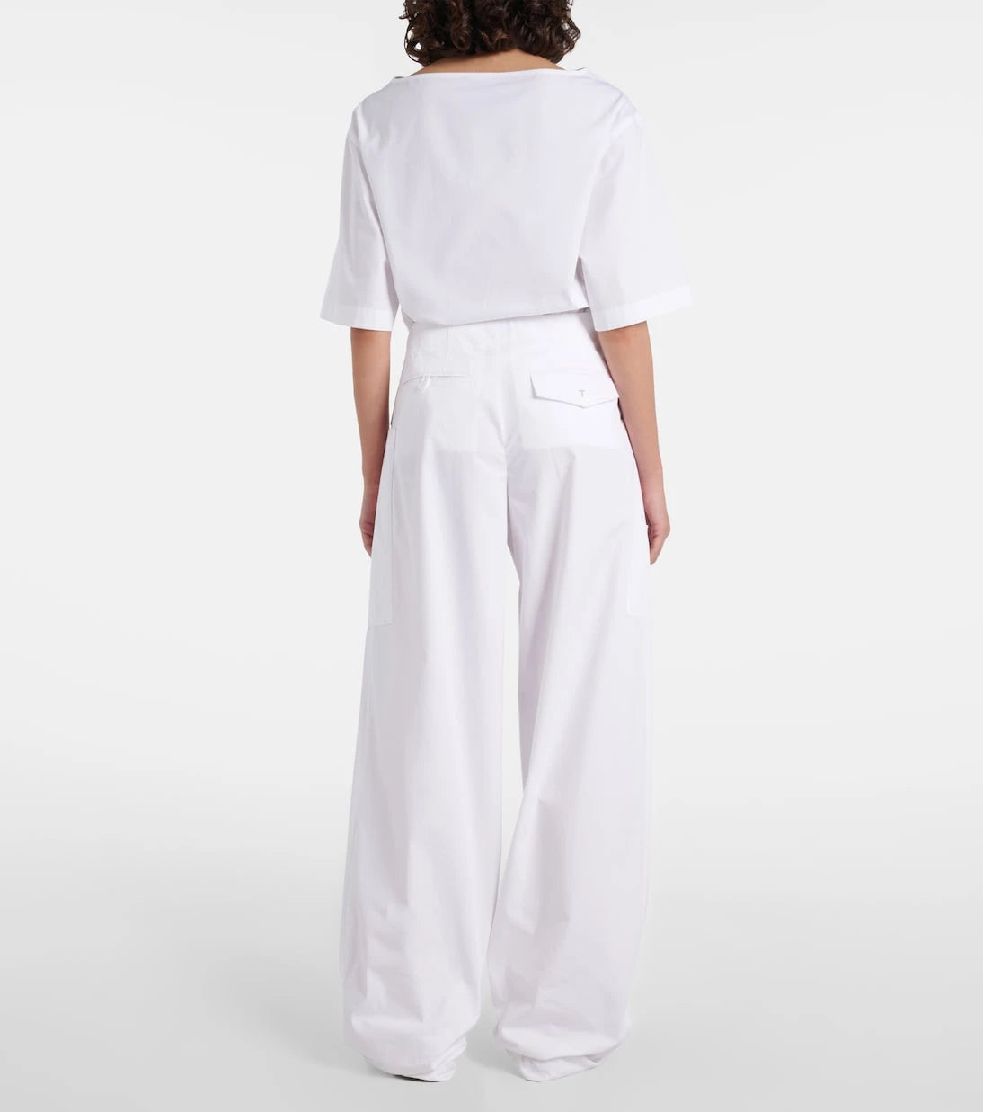 Tod's - Cotton poplin wide-leg pants