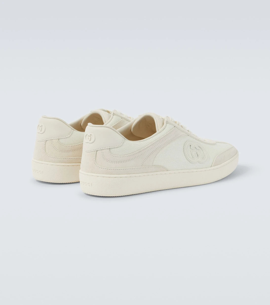 Gucci - G75 suede and canvas sneakers