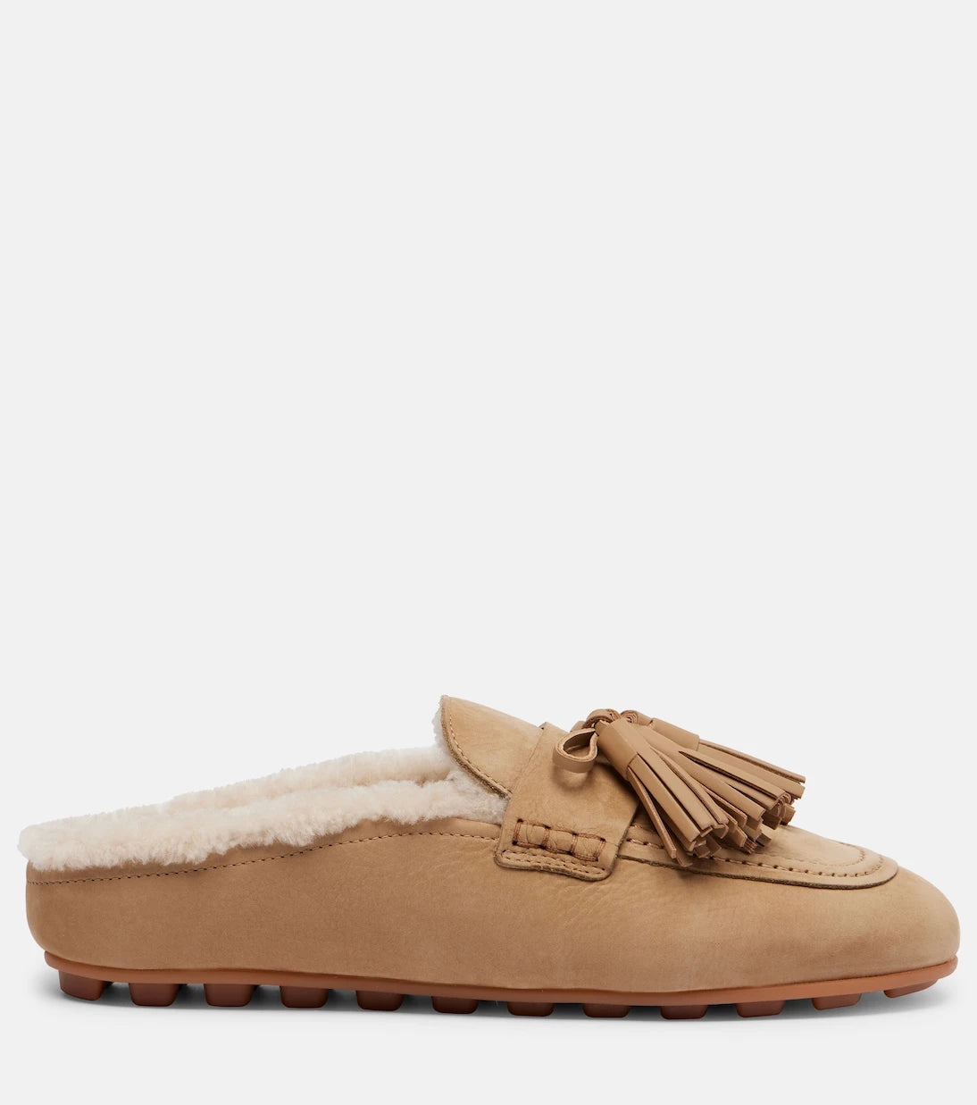 Hogan - Hogan H693 shearling-lined leather mules