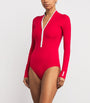 UPF 50+ Tyra Long-Sleeve Swimsuit RED