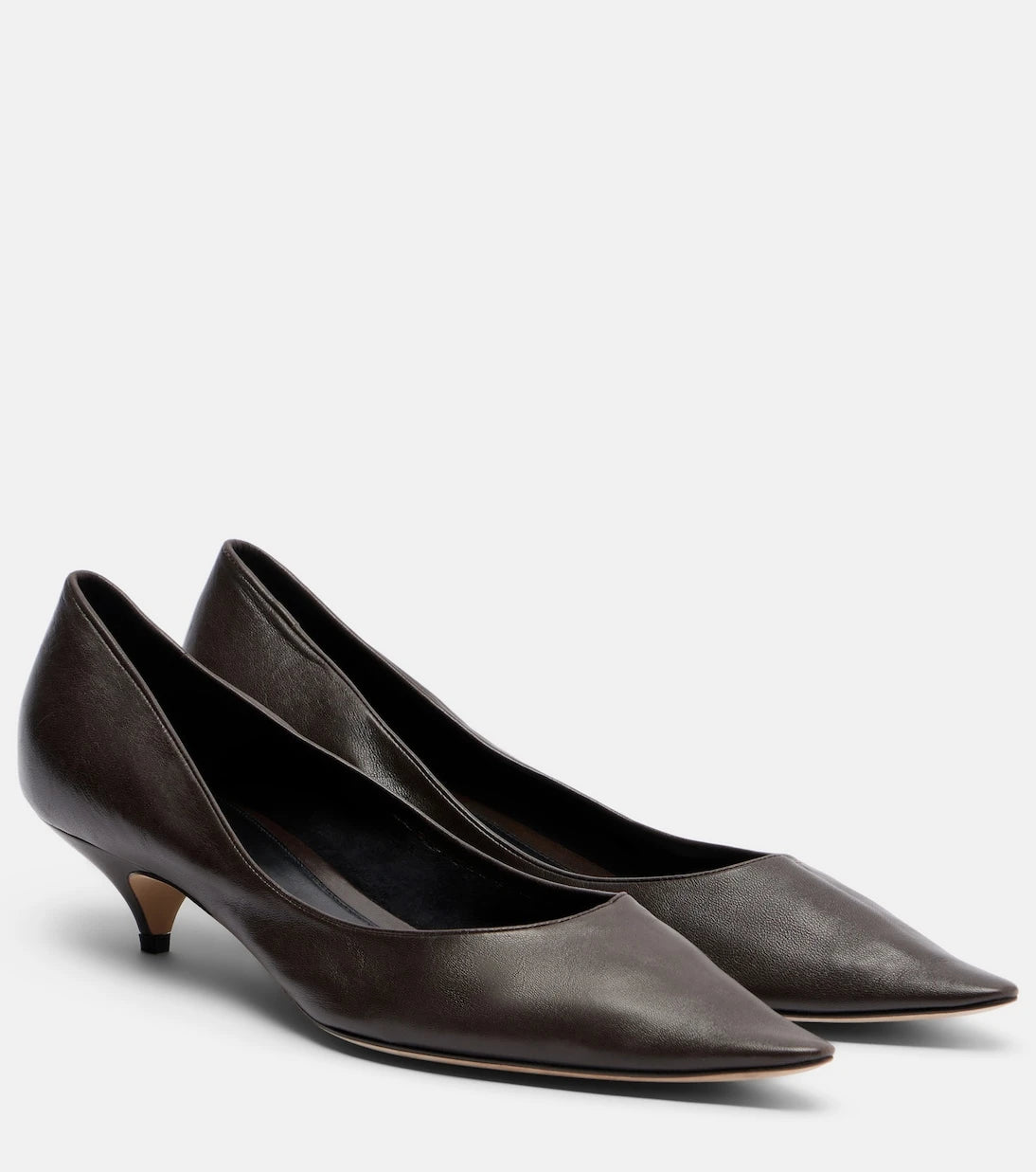 The Row - Liisa Three leather pumps