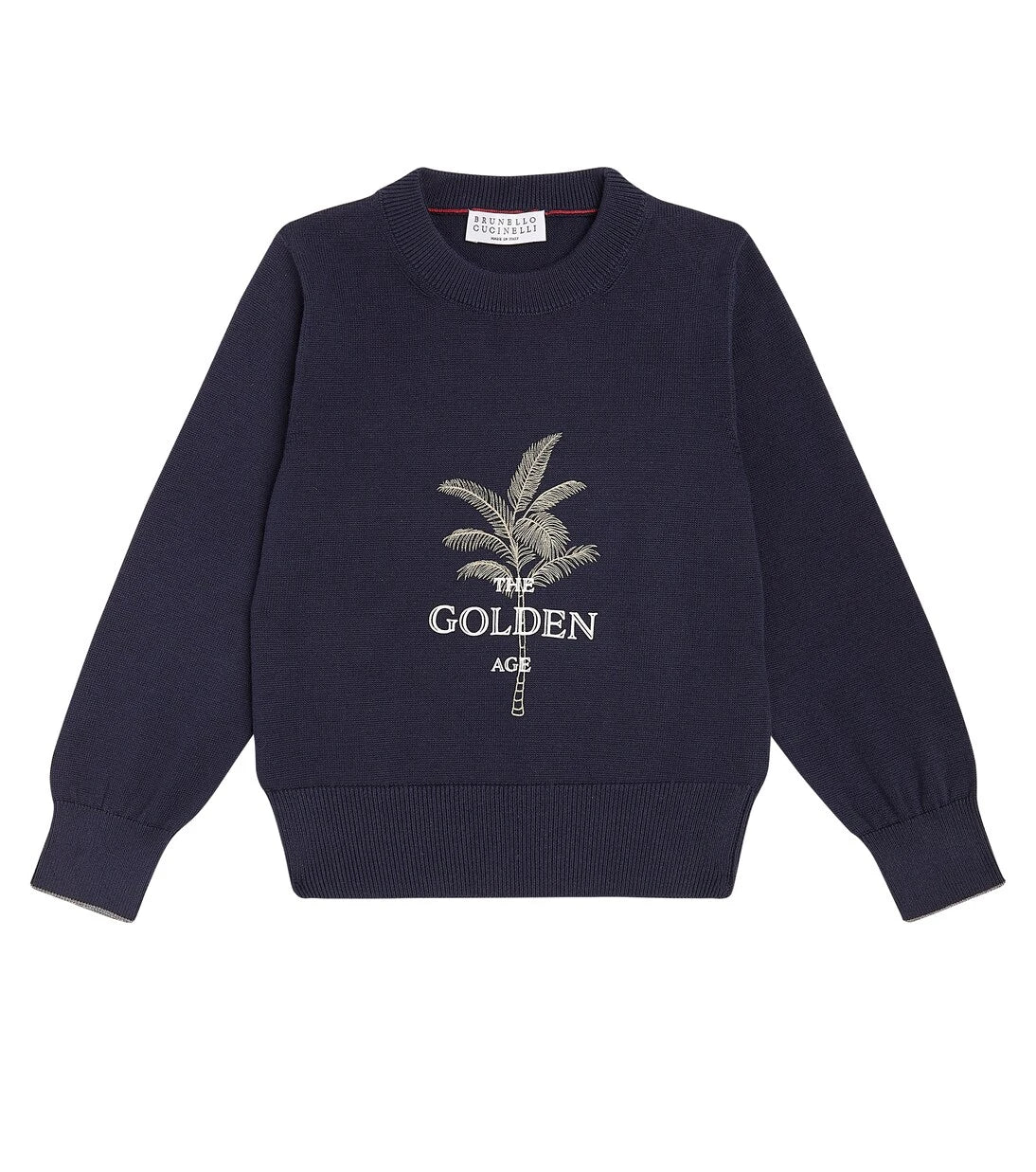 Brunello Cucinelli Kids - Printed cotton sweater