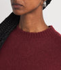 Max Mara Red Cashmere-Blend Sweater