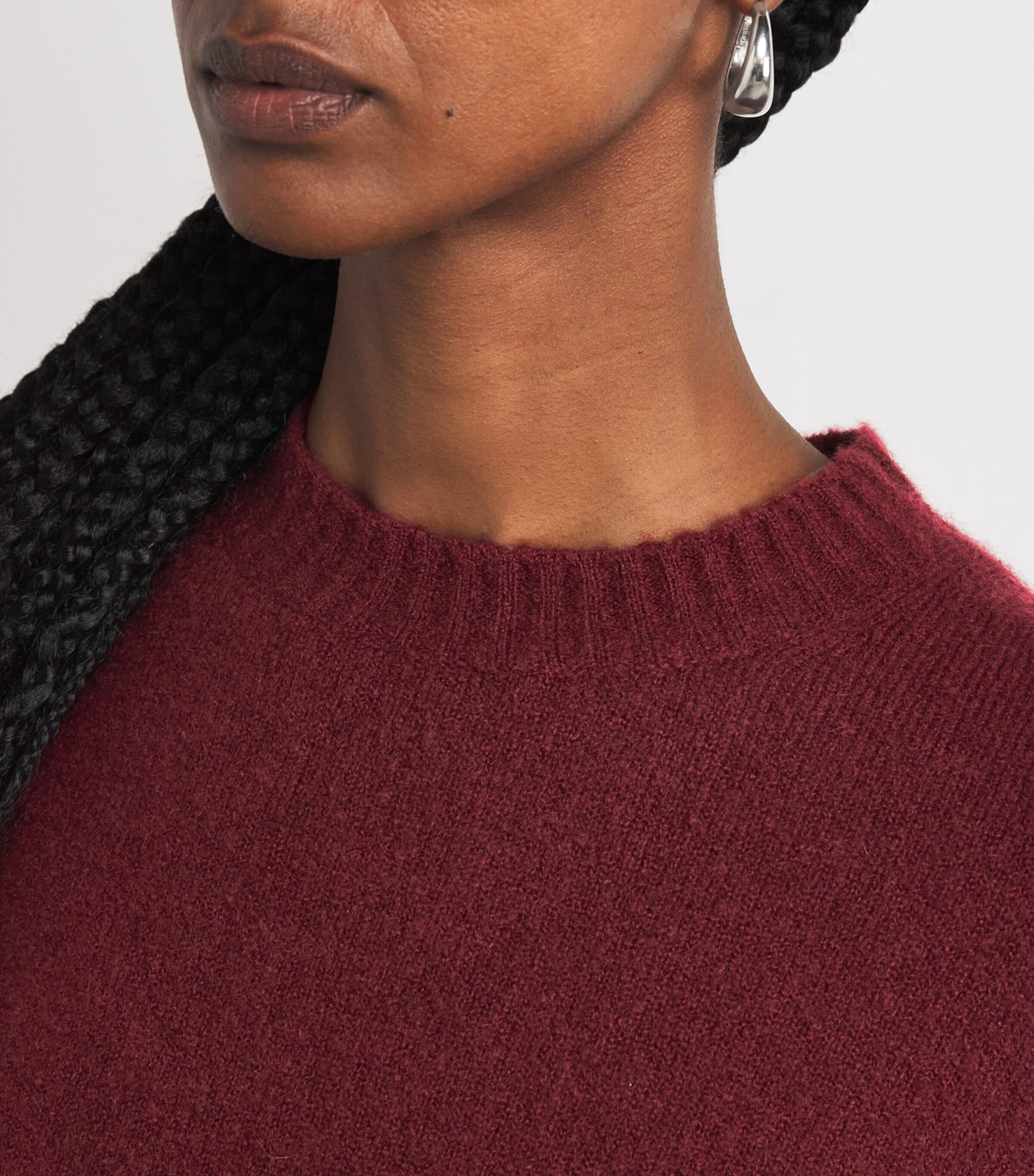 Max Mara Red Cashmere-Blend Sweater