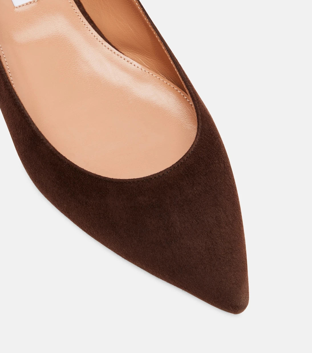 Aquazzura - Bow Tie suede ballet flats