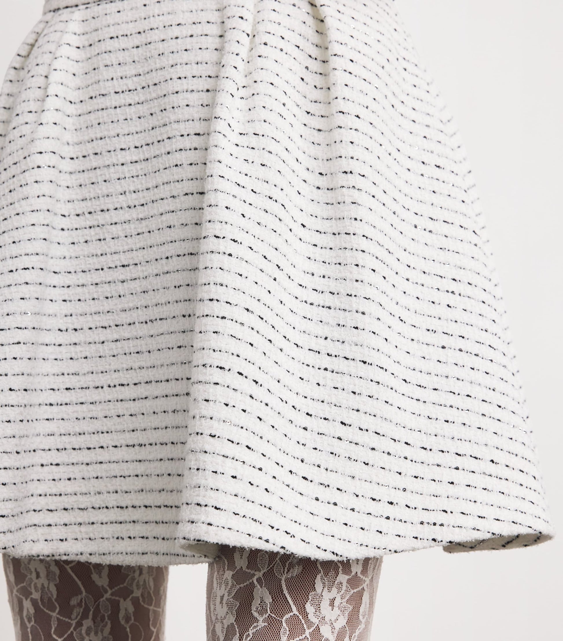 Tweed Embellished Mini Skirt