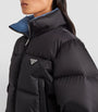 Black Crop Re-Nylon Puffer Jacket