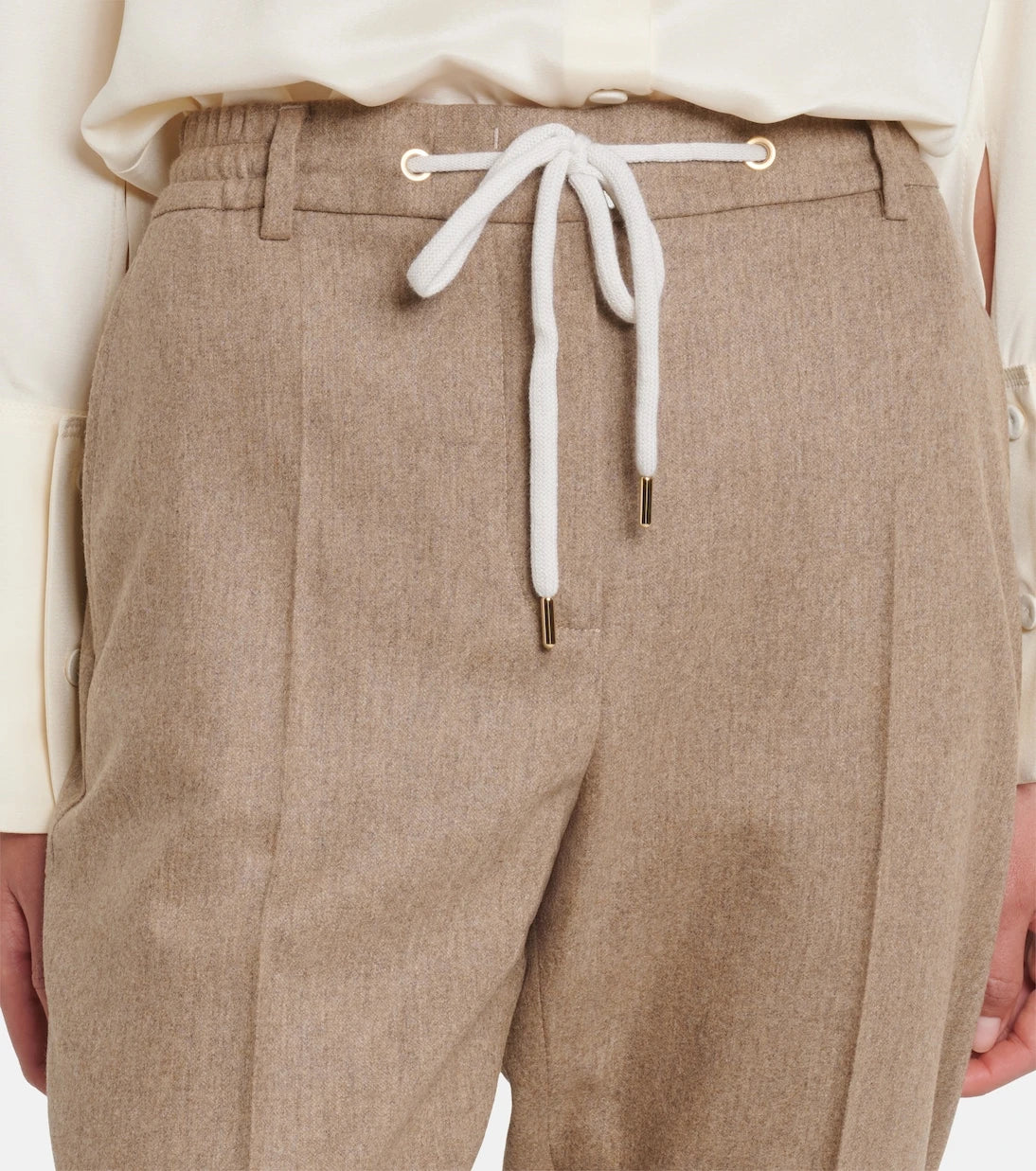 Eleventy - Wool and cashmere tapered pants