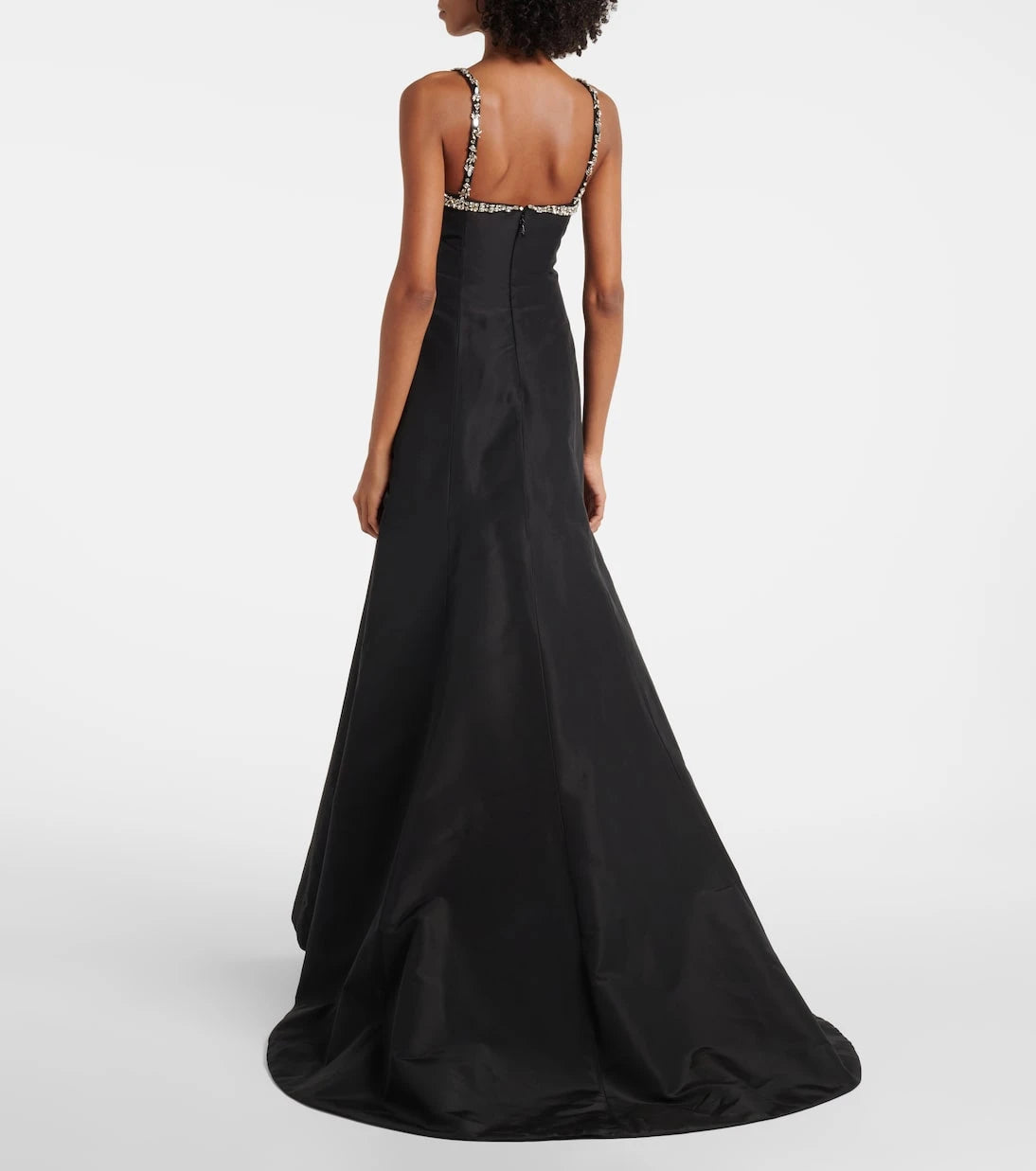 Monique Lhuillier - Tumpet embellished silk gown