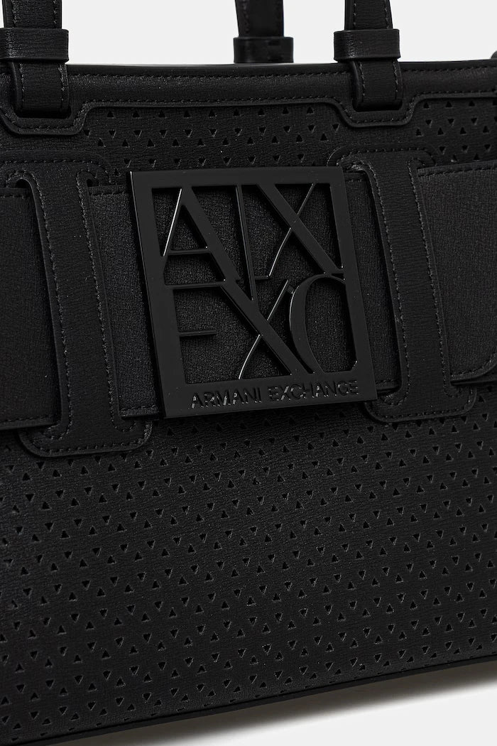 Armani Exchange kadın crossbody çanta, suni deriden