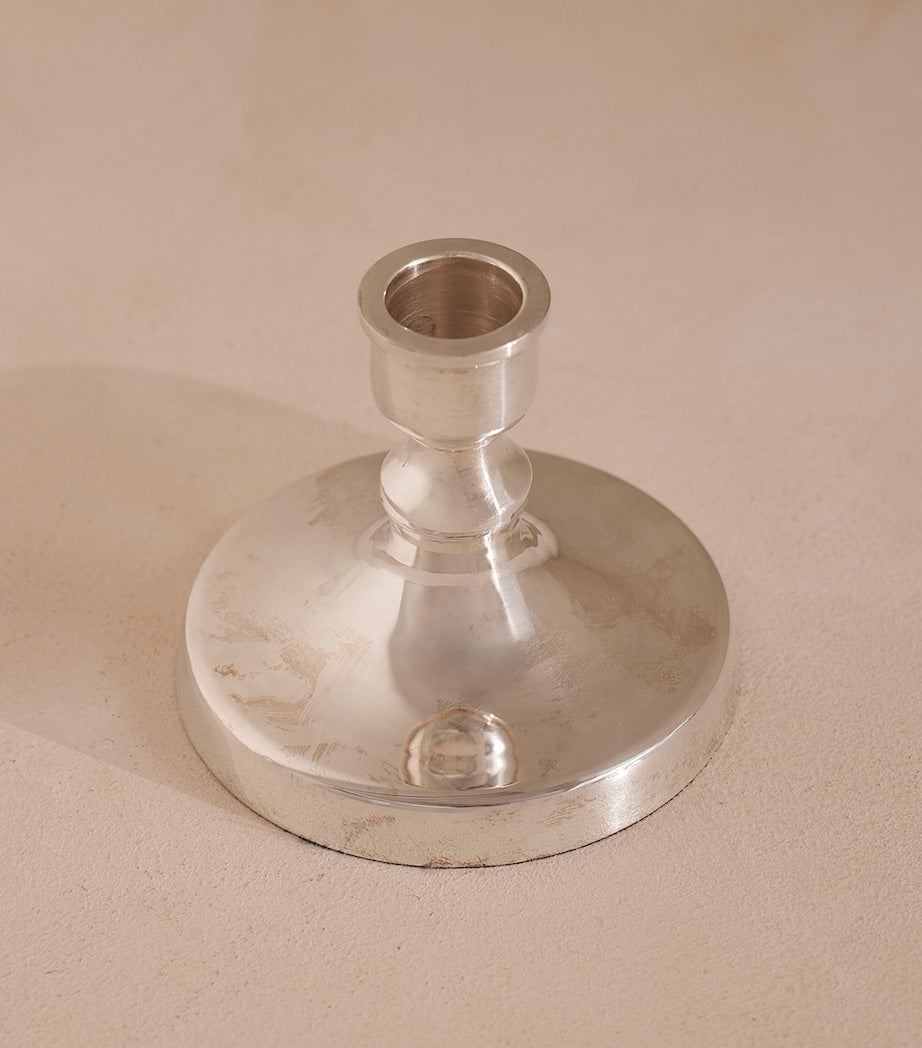 Small Silver-Plated Stiden Candlestick (8cm)