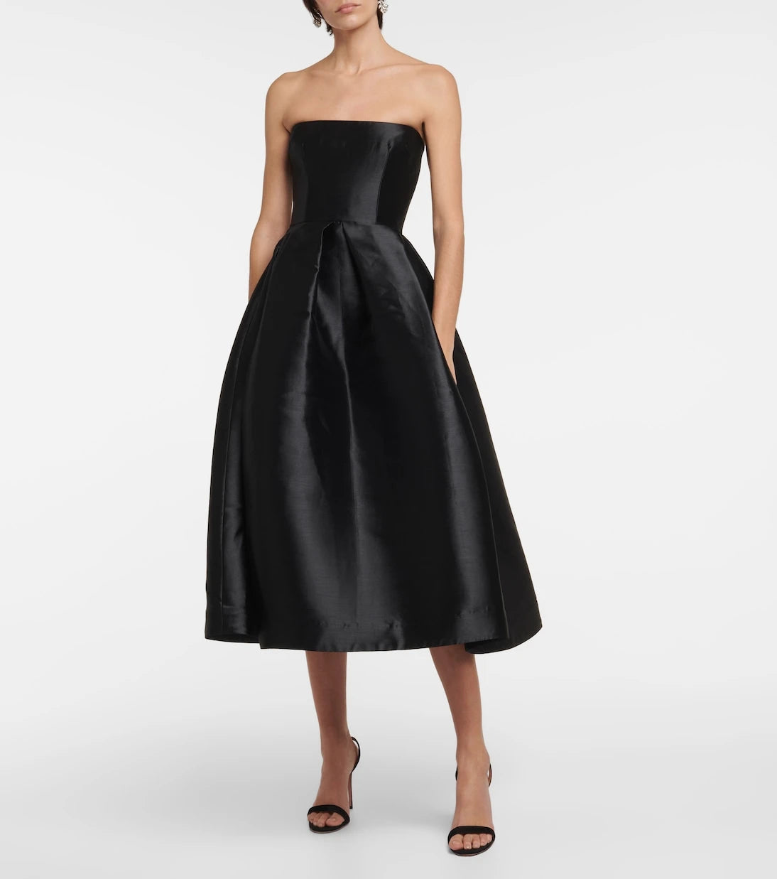 Alex Perry - Strapless faille midi dress