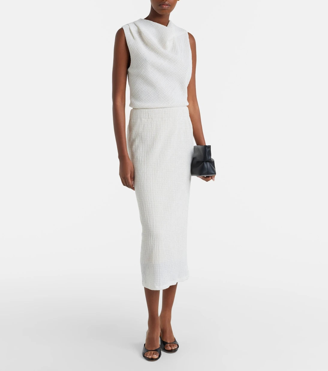 Vince - Draped knitted top