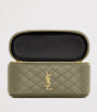 Saint Laurent Green Mini Leather Gaby Vanity Bag