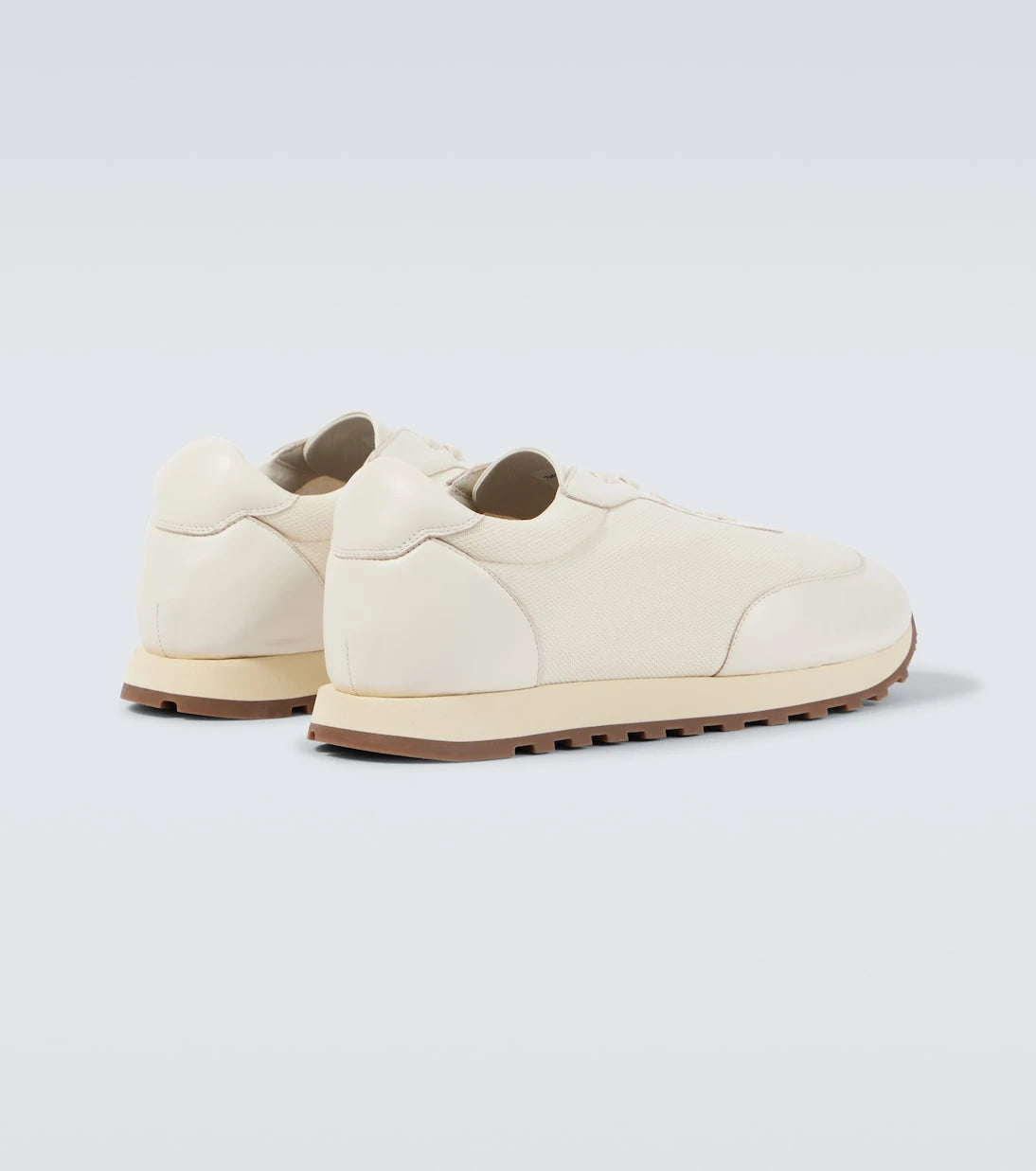 The Row - Owen leather-trimmed sneakers