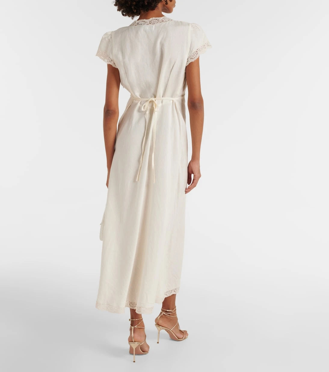 Rixo - Clarice lace-trimmed midi dress