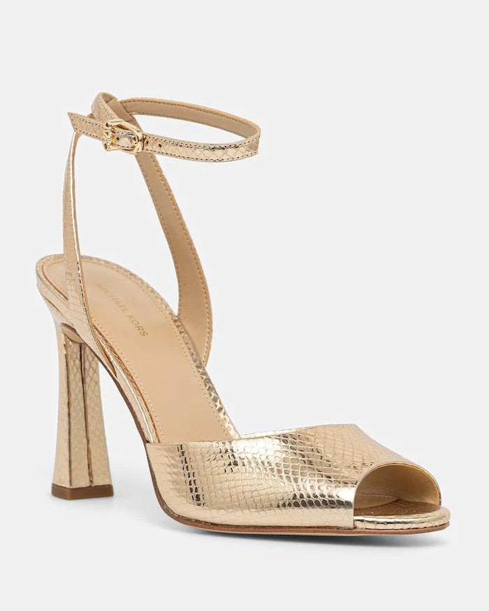 MICHAEL Michael Kors Rosie High Sandal Topuklu Deri Sandalet