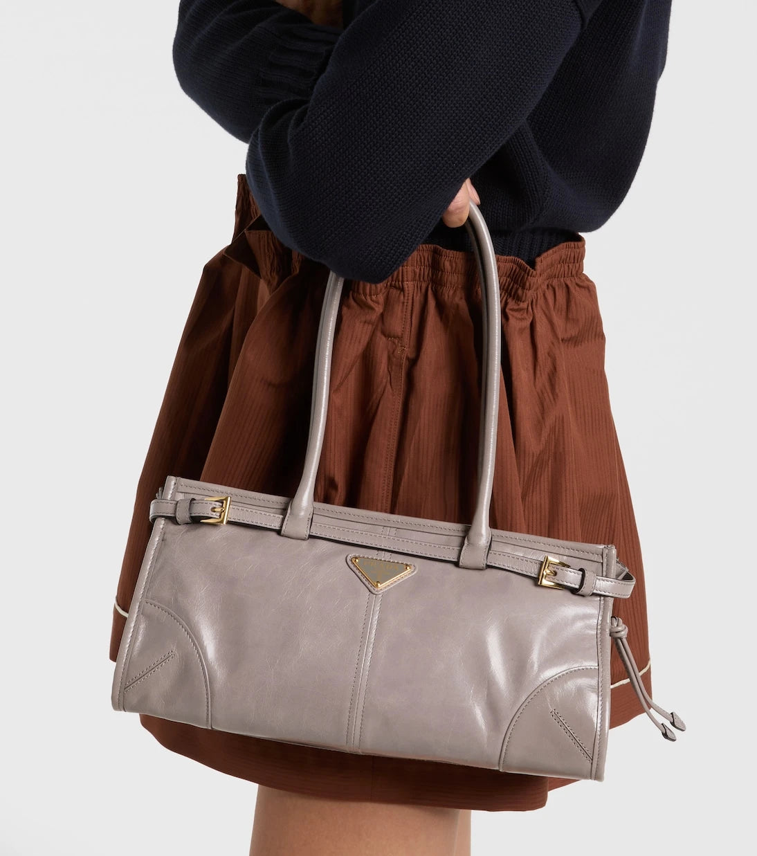 Prada - Prada Bonnie Medium leather shoulder bag