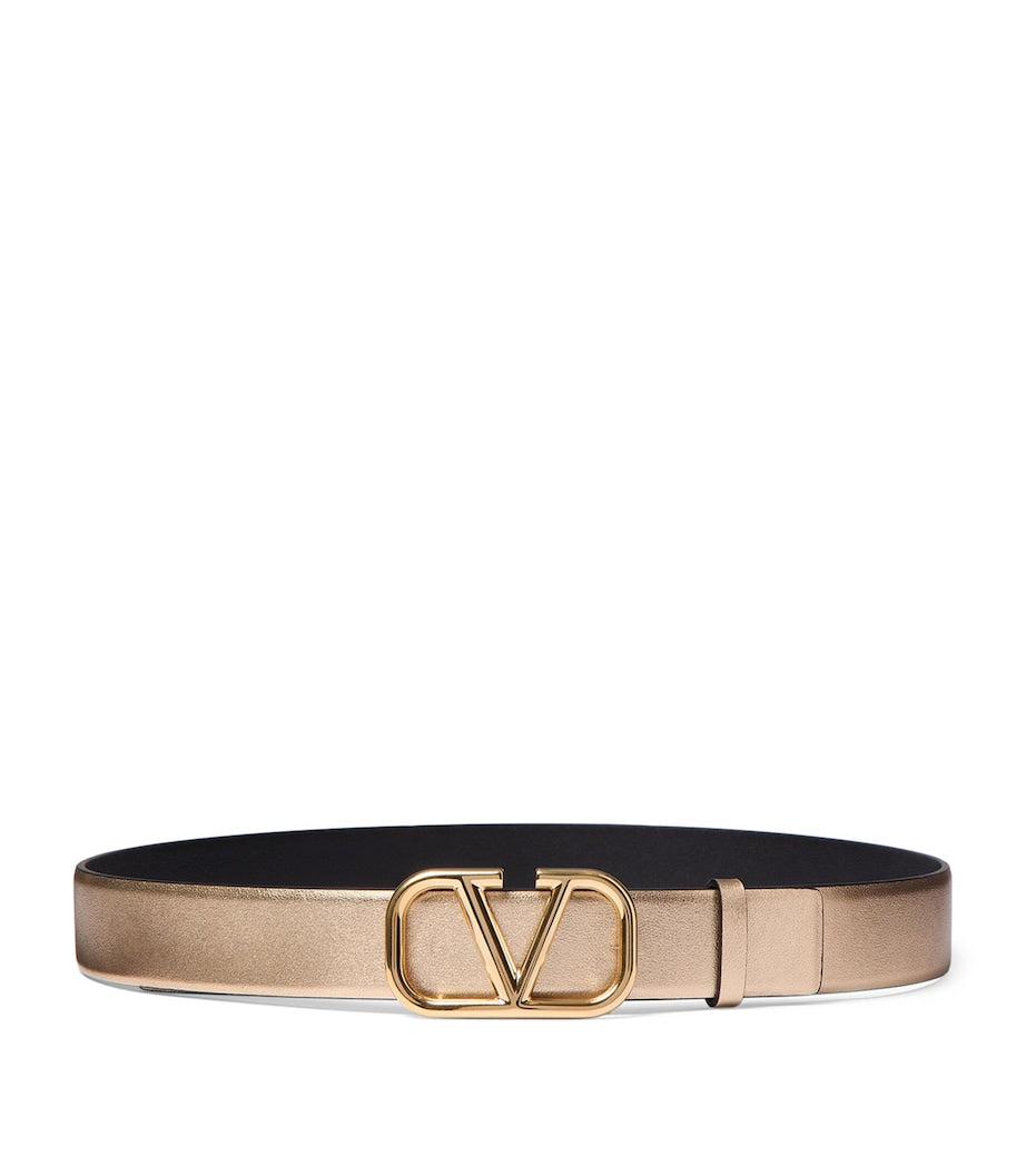 Valentino Garavani Multi Leather Reversible VLogo Signature Belt