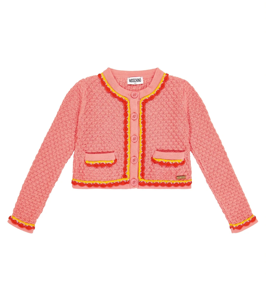 Moschino Kids - Crochet-trimmed cardigan