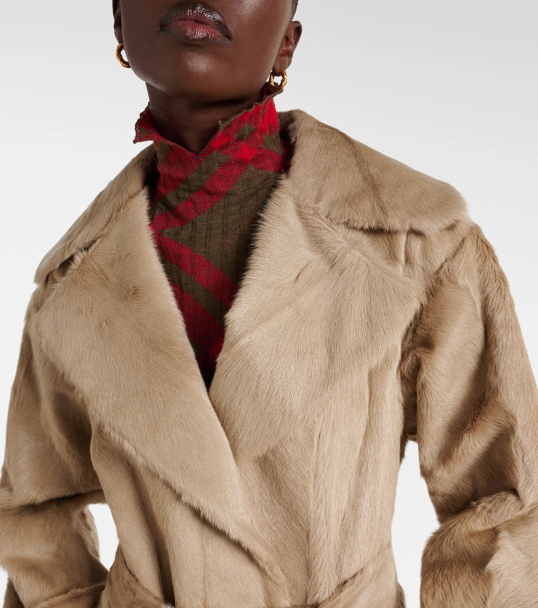 Burberry - Shearling trench coat