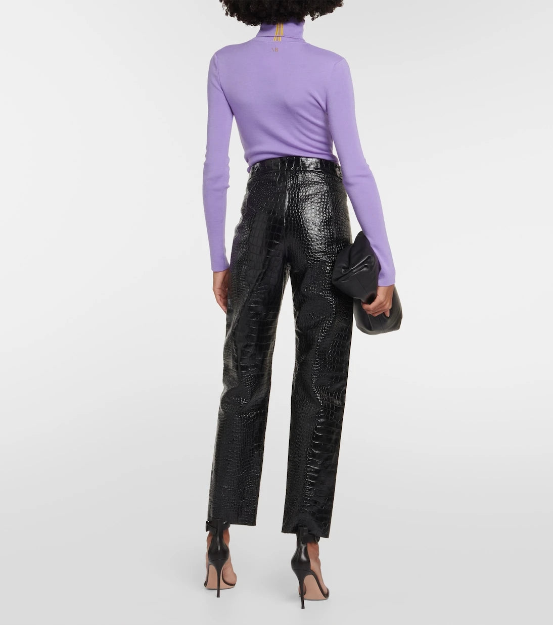 Victoria Beckham - High-rise leather leggings