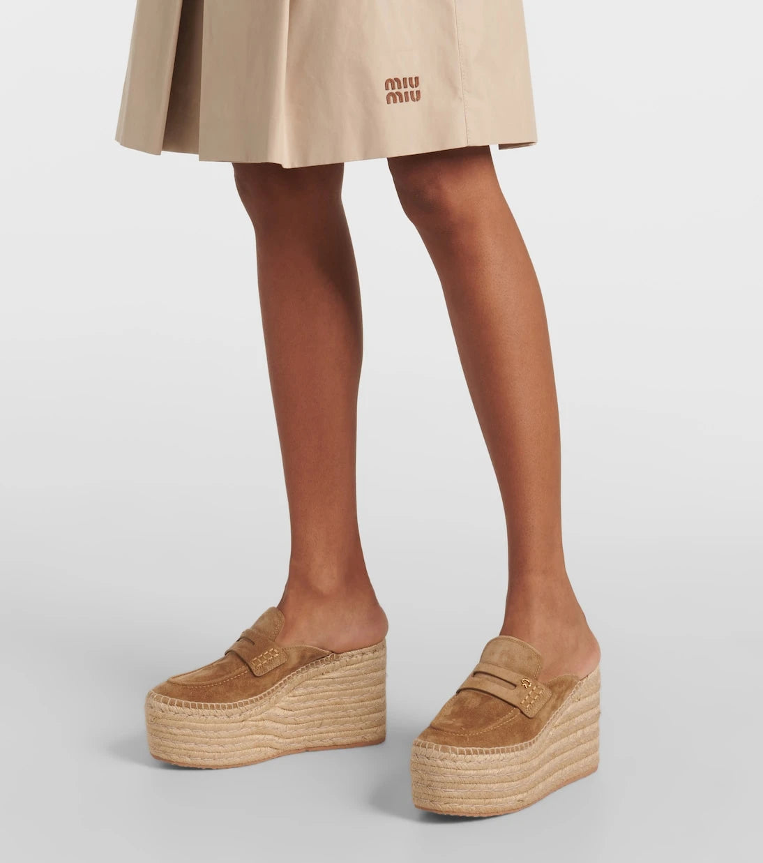 Gianvito Rossi - Suede espadrille wedges
