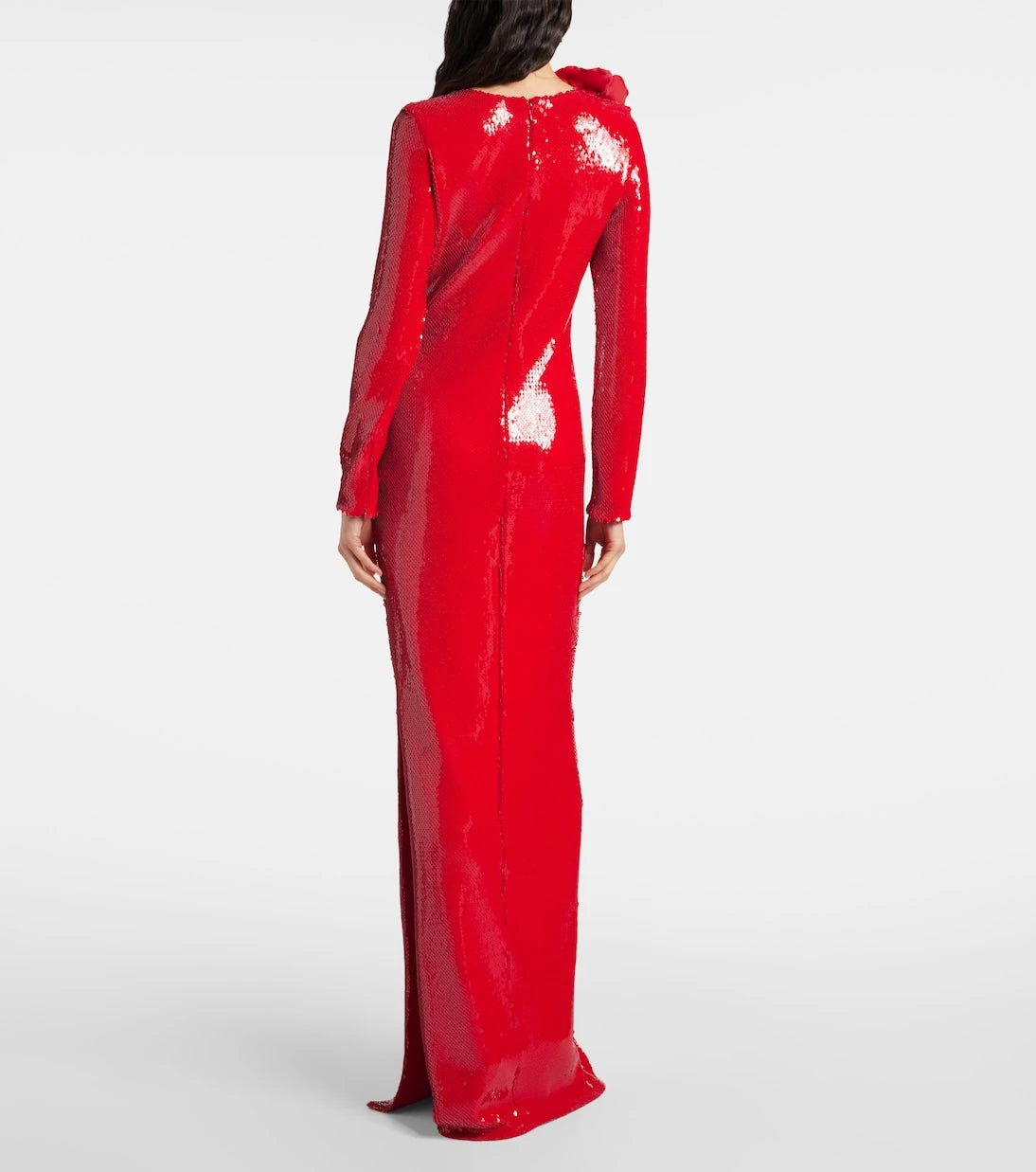 Rodarte - Floral-appliqué sequined gown