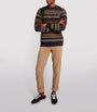 Barbour Wool Fair Isle Sweater NAVY MARL