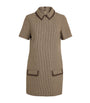 Multi Check Collared Mini Dress