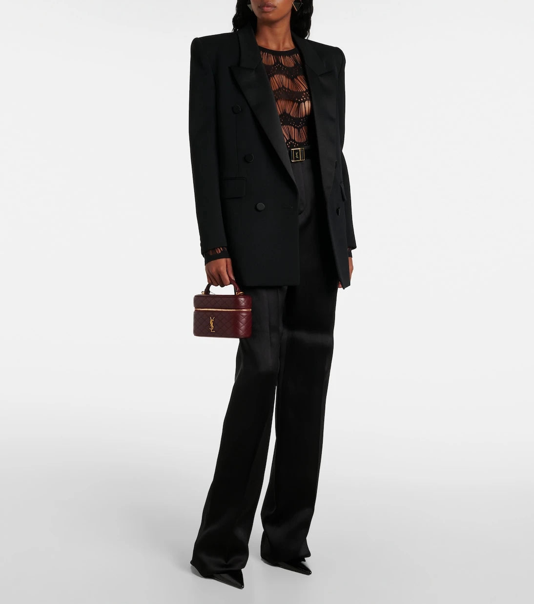 Saint Laurent - Gaby patent leather vanity bag